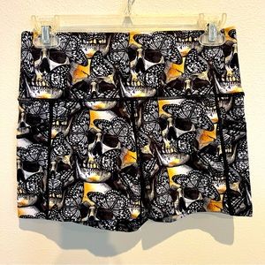 Constantly Varied Gear metamorphosis butterfly and skull 2.5 inch inseam short